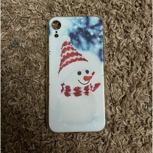 Snowman phone case for a iPhone XR